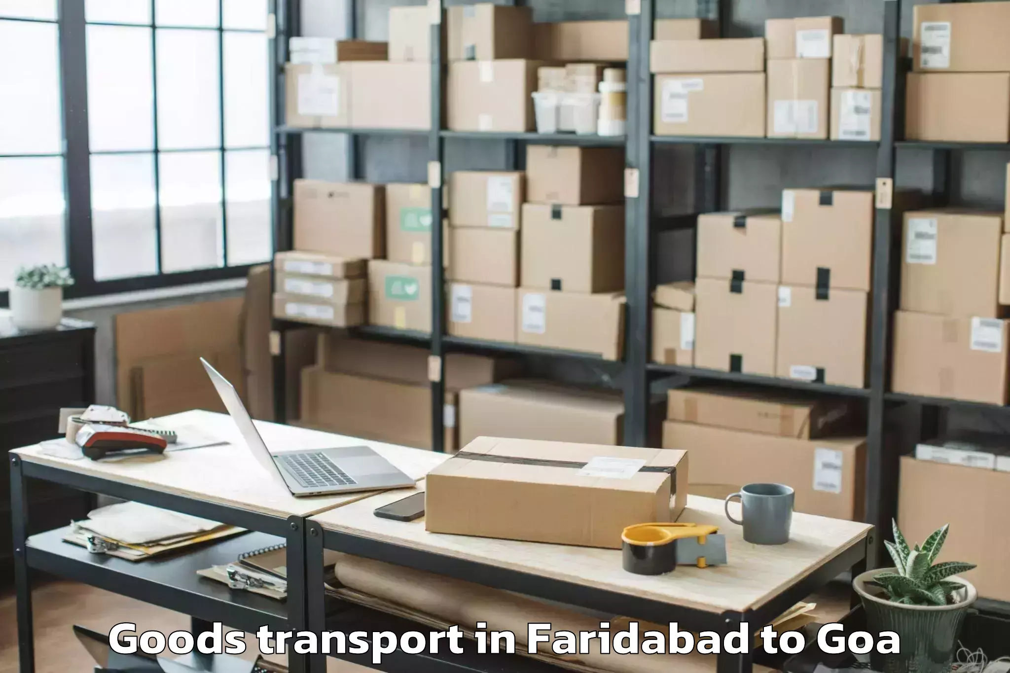 Quality Faridabad to Mopa Goods Transport